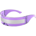 Miniatyrbilde 1 av 5: 80-talls Futuristisk Visir Cyber Solbriller Menn Kvinner Futuristisk Punk Stil Cosplay style5