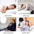 Miniatyrbild 4 av 4: Sömnduk 4-pack Silke Ögonmask Mjuk Satin Blindfold Elastisk Rem Natt Ögonlapp Resa Sov För Kvinnor Män
