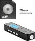 Miniatyrbillede 4 af 5: Digital stemmeoptager Audio Diktafon MP3-afspiller USB-flashdisk til møder
