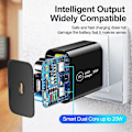 Miniatyrbilde 5 av 5: 20w Type C USB Hurtiglader Mobiltelefonlader Strømadapter Reiselader