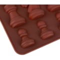 Miniatyrbillede 4 af 5: Skakform Silikone Chokoladeform, 16-hulrums Bageform Silikoneform Kan Lave Chokolade Slik Gelé Isterning Kage Bagværk
