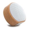 Miniatyrbild 1 av 4: A60 Trådlös Bluetooth-högtalare i träkorn, bärbar mini-subwoofer o stereohögtalare, stödjer TF AUX USB White