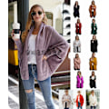 Pikkukuva 4 / 5: Syksyn ja talven lepakkohiha plus-koon pitkä neulecardigan-pusero naisten takki naisten pusero Navy blue Average size
