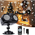 Miniatyrbild 3 av 5: Led-projektionslampa, snöflingaprojektorlampor med fjärrkontroll, Ip65 vattentäta julprojektorlampor med tidsfunktion, för jul, P