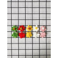 Miniatyrbilde 4 av 5: 40 stk. heklede blomster strikkeblomst applikasjoner lapper pynt 5 farger DIY hår klær hatter vesker sy dekor håndverk