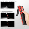Miniatyrbillede 5 af 5: Genopladelig magnetisk LED lommelygte - Fleksibel inspektionslampe - Automatisk foldbar USB lommelygte uden ledning