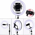 Miniatyrbillede 3 af 5: Selfie Flash Ring Light Mobiltelefonholder LED Kameramontering Lang Arm USB-stativ