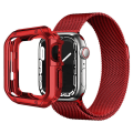 Pikkukuva 1 / 5: TPU Kellon Kuori Pudotussuojaava Kellon Suojus Apple Watch Series 4/5/6/SE/SE (2022) 40mm:lle Red