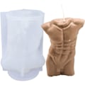 Miniatyrbillede 1 af 5: 3D Kvinde Mand Torso Lysform, Mandlig Kvindelig Menneskekrop Form Silikoneform Til Lysfremstilling Epoxy Resin Støbning Gips Statue Dekoration DIY Håndværk