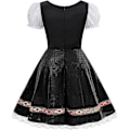 Pikkukuva 3 / 5: Naisten Oktoberfest-asu, Halloween saksalainen baijerilainen samettinen Dirndl-mekko Black X Large