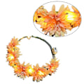 Miniatyrbilde 3 av 5: LED Blomsterkrone, Blomsterkrans Hodebånd Lysende LED Blomsterhodeplagg Blomsterhodebekledning shape8
