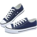 Dame Canvas Mode Sneakers Søde Lave Sko Komfortable Canvas Gåsko Til Damer blue EU39