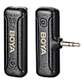 Miniatyrbillede 1 af 5: Mini Clip-On Mikrofon til Kamera Plug-and-Play Trådløs Lavalier Mikrofon med 3,5 mm TRS-stik
