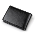 Miniatyrbilde 2 av 3: Multifunksjonell lommebok i skinn for menn, myntpung, kortholder Black