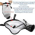 Miniatyrbillede 2 af 4: Nylon Netpose Kompatibel med Polaris 360 380 Poolrenser, multifunktionel Filterpose Erstatning, 360009 (2 stk)