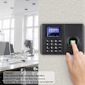 Miniatyrbillede 3 af 5: Biometrisk fingeraftryksadgangskontrol med adgangskode, tidspunkt, fremmødemaskine, medarbejder check-in recorder, genkendelsesenhed, adgangskontrol, 2,4\" high-definition farve LCD