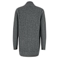 Miniatyrbild 4 av 5: Dam långärmad öppen framsida casual lös mjuk stickad kofta ytterkläder Light Grey XLarge