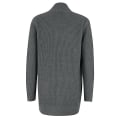 Miniatyrbillede 4 af 5: Langærmet åben front afslappet løs blød strik cardigan sweater overtøj til kvinder Apricot Medium