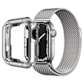Miniatyrbild 1 av 5: Skyddande fodral för Apple Watch Series 1/2/3 38 mm, exakt utskärning, droppskydd i TPU Silver
