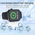 Miniatyrbillede 3 af 5: W01 Bærbar Trådløs Oplader til Apple Watch Power Bank Magnetisk Rejse Smart Watch Oplader Black