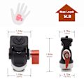 Miniatyrbillede 2 af 5: Snail cloud platform justerbar knap SLR kamera monitor beslag udvidelse fyldlys tripod hot shoe base