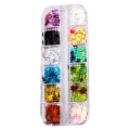 Miniatyrbilde 1 av 5: Jule Neglekunst Glitter Negle Paljetter Negledesign Glitter Jul Neglekunst Utstyr Dekorasjoner style 2