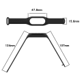 Miniatyrbild 5 av 5: Ersättningsilikonrem för Xiaomi Smart Band 8, integrerat armband med fodral Wine Red