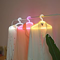 Miniatyrbillede 1 af 5: LED Tøjbøjle Neon Lys Skilt Soveværelse Romantisk Dekoration Pink