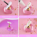 Miniatyrbillede 4 af 5: Neglekunst Hul Flash Sequin, 12-farvet Holografisk Flash Blandet Hjerteformet Valentinsdag Negle Decal Set3