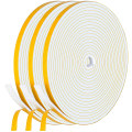 Miniatyrbild 1 av 5: Skumgummi tätningstejp 6mm(w) X 1,5mm(t) Fönsterdörr Draft Excluder Luft White 6x3mm