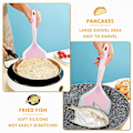 Miniatyrbild 4 av 5: Silikonspatel pannkaksspade omelettspatel vändare för ägg fisk pannkaka pizza och biff bred mjuk pizzaspade non-stick värmebeständig kök Clear Pink Large