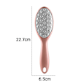 Miniatyrbillede 2 af 5: Fodrasp Fodfil Fodpleje Pedicure Metaloverfladeværktøj til fjernelse af hård hud, fil i rustfrit stål rose gold