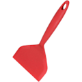Miniatyrbild 1 av 5: Silikonspatel pannkaksspade omelettspatel vändare för ägg fisk pannkaka pizza och biff bred mjuk pizzaspade non-stick värmebeständig kök Red Large