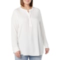 Miniatyrbilde 1 av 3: Langermet vevd bluse for kvinner Style 1 XXL