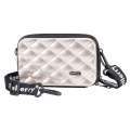 Miniatyrbild 1 av 5: BAELLERRY N1206 ABS+PC Hård Skal Kosmetika Väska Toalettväska Organizer Mini Crossbody Väska Gold