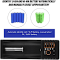 Miniatyrbillede 2 af 5: Lii-100 Mini Multi-Funktions USB 1.2V / 3.7V / 3V / 3.85V Batterioplader med Varmeafledning