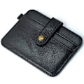 Miniatyrbillede 2 af 5: Herre Ægte Læder Slim Wallet Mand Lille Pung Mini Pengepung Walet Tynd Portomonee carteras Herre Pung Kortholder Brown