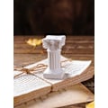 Miniatyrbilde 2 av 5: 5 stk. Hvite Romerske Statuer Greske Søyler Lysestaker Mini Resin Romersk Søyle Statue Resin Lysestaker Bryllup Hjem Borddekorasjon