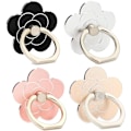 Miniatyrbild 1 av 5: Mobiltelefonringhållare Blomma, Fwaytech 360 Grader Rotera Metall Finger Ring Socket Grepp Stativ för Smartphones, 4-pack (Blomma4)