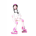 Miniatyrbillede 2 af 5: Justerbare Inline Skøjter Led Inline Skøjter Pink M