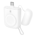 Miniatyrbilde 1 av 5: W01 Bærbar Trådløs Lader for Apple Watch Power Bank Magnetisk Reise Smartklokke Lader White