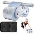 Miniatyrbillede 1 af 5: Ab Roller Træningsudstyr Automatisk Tilbagespring Abdominal Hjul AB Roller Core Træningsudstyr ABs Roller Hjul Gym Tilbehør Træning Hjemme Grey