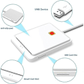 Miniatyrbild 5 av 5: Smartkortläsare, USB Smart Card Access Reader - CAC-läsare, Universal Bärbar för Online ATM-överföringar