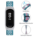 Miniatyrbillede 3 af 5: Udskiftningsurrem til Xiaomi Mi Band 7, nylonflettet elastisk justerbar løkke Style 37