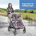 Miniatyrbillede 2 af 5: Regnbeskyttelse Dobbelt Klapvogn