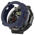 Miniatyrbilde 1 av 5: Anti-ripe Klokkehus for Amazfit T-Rex Ultra A2142, TPU-deksel Hurtigutløser Hul Case Midnight Blue