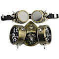 Pikkukuva 4 / 5: Retro Steampunk Kaasunaamio Halloween-juhliin Cosplay Naamiaisasuihin Gold