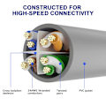Miniatyrbild 3 av 4: Cat 6 Ethernet-kabel 1 fot - 20-pack - grå. Gbps Patch Cord (5/10/20-pack)