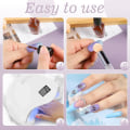 Miniatyrbilde 4 av 5: 4 stk Svamps Nailbørste Dotting Gradient Pen Brush Dobbelthodet Svamps Nailbørste Rhinestone Håndtak style1