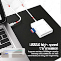 Miniatyrbild 3 av 5: Kamerakortläsare | USB C-kortläsare | Typ C-kortläsare | 4-i-1 Typ C till